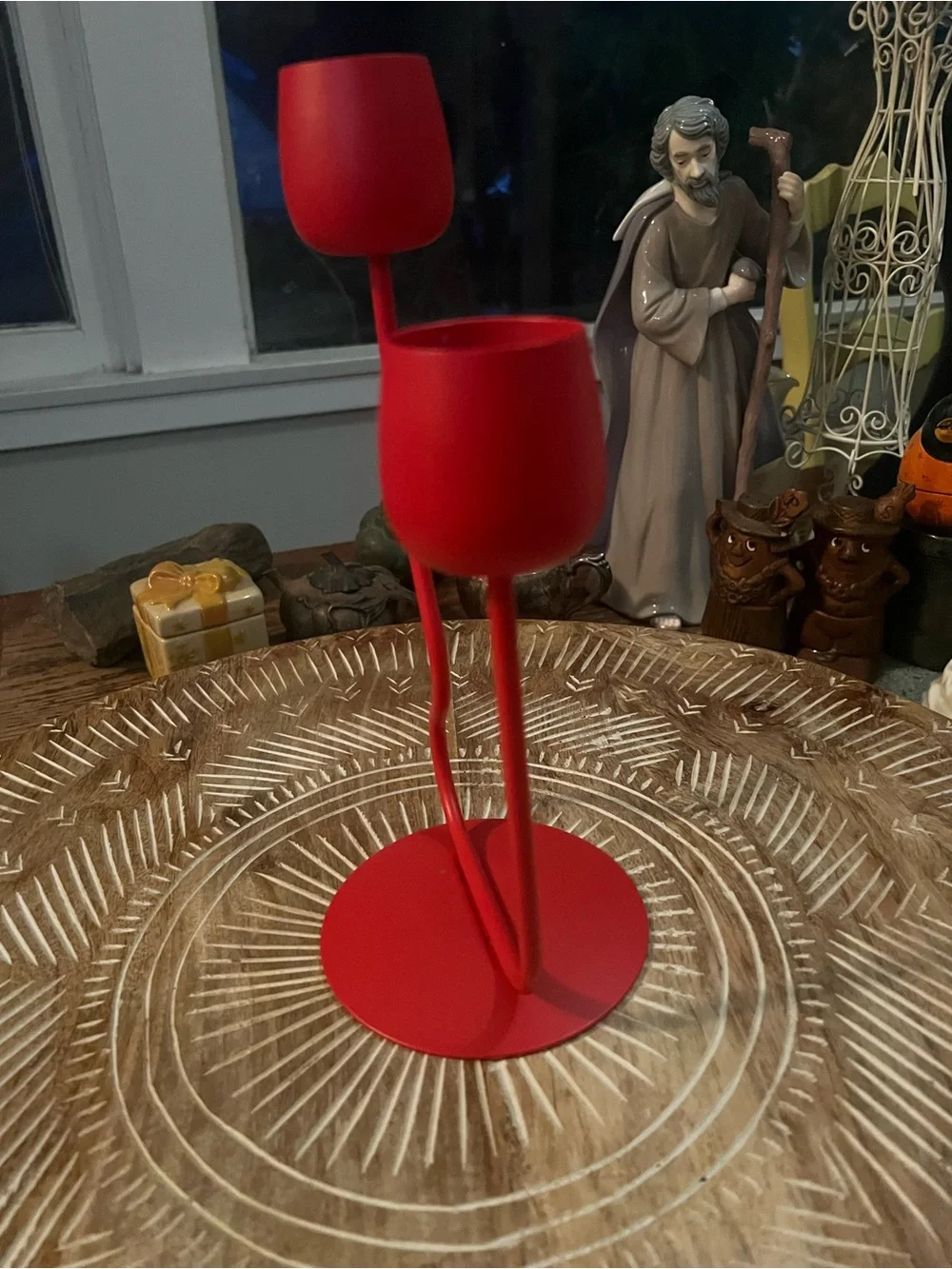 ❤️IKEA Silverparon Double Stem Metal Candle Holder Monika Moulder Discontinued❤️